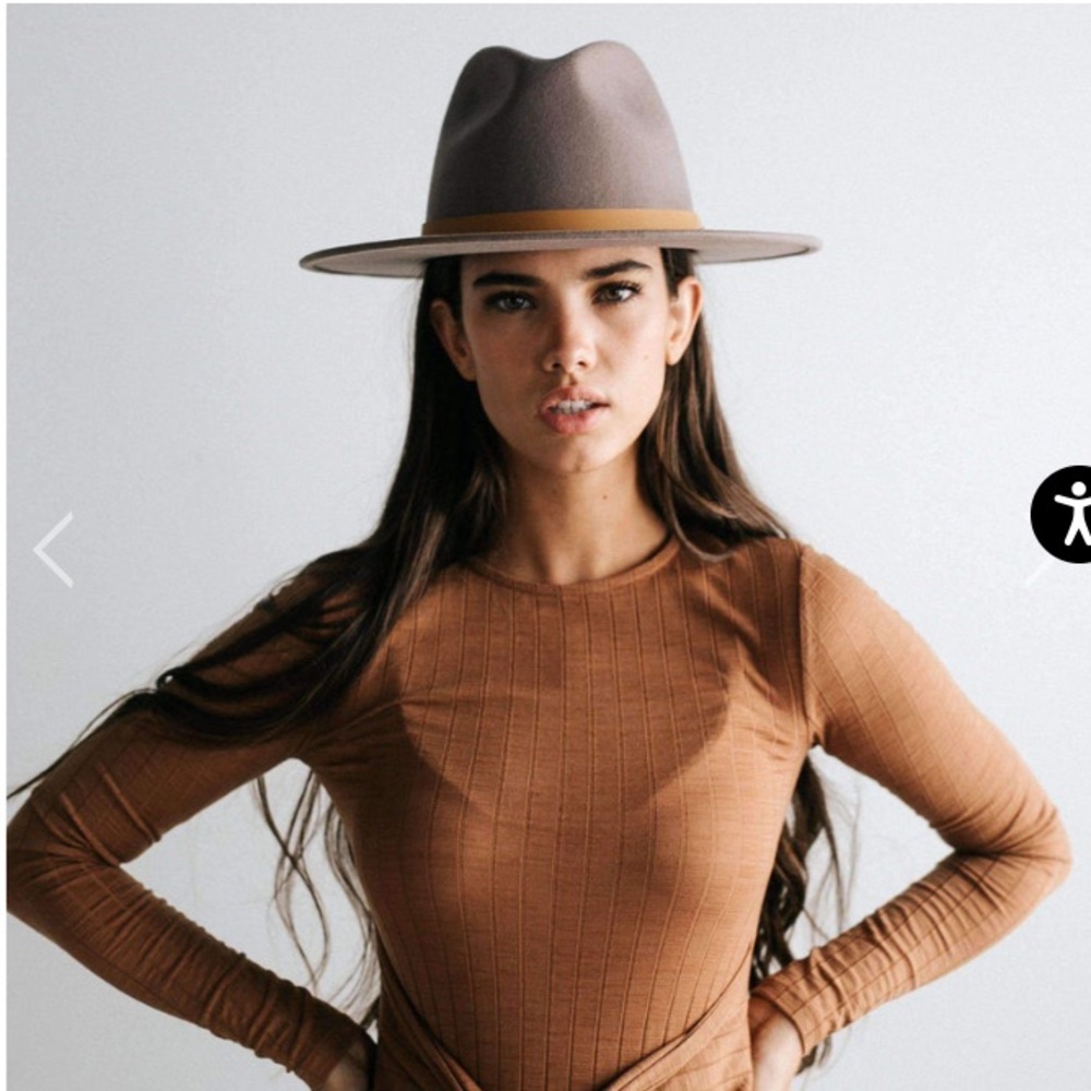 Final Price Drop Wes Fedora In Light Gray - Gigi Pip